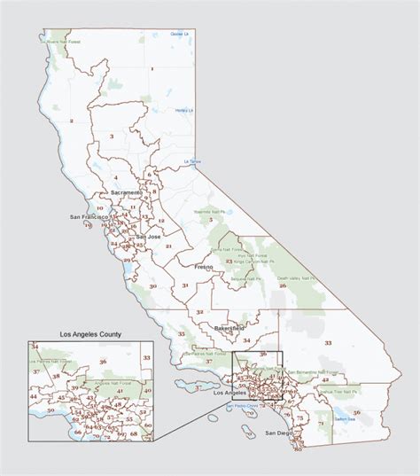 California State Assembly District Map - Printable Map