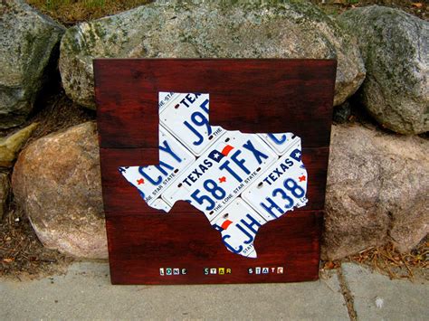 License Plate Map of YOUR State - Etsy