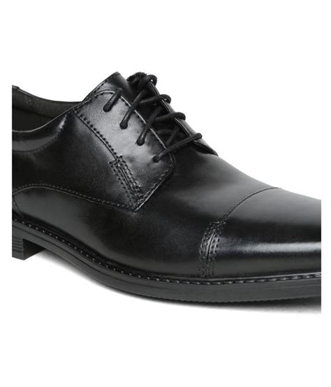 Clarks Office Genuine Leather Black Formal Shoes Price in India- Buy ...