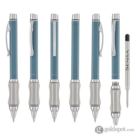 Sensa Metro Ballpoint Pen in Steel Blue Ice - Goldspot Pens