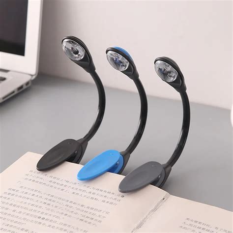 LED Reading Light Fine Convenient Portable Travel Book Reading Light Lamp Mini LED Clip ...