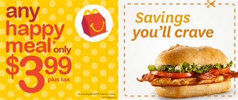 Mcdonald's Canada Offer: Any Happy Meal For $3.99 Only! - Hot Canada ...