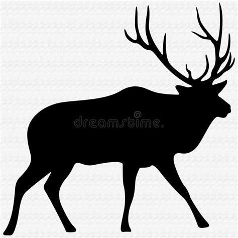 Bull Elk Illustration stock vector. Illustration of deer - 6816496