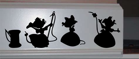 Cinderella Sewing Mice Wall Decal Disney Home Décor Sewing - Etsy