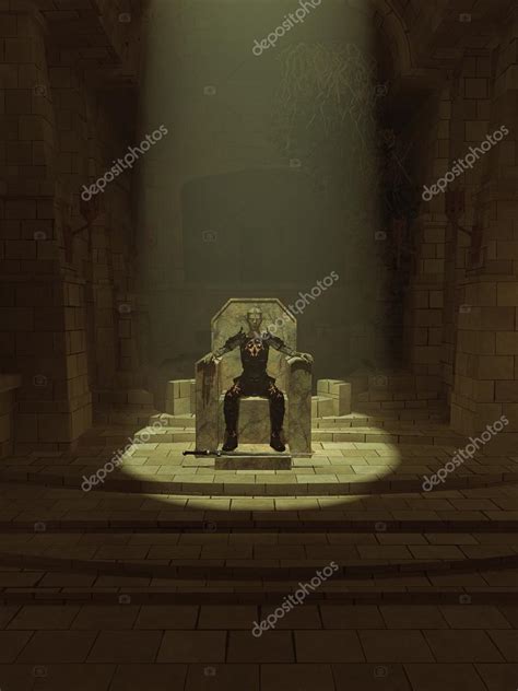 Undead Lich King on his Dark Throne Stock Photo by ©algolonline 124633718