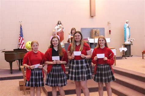 Winners of Annual Catholic Daughter’s Educational Contest | St. John the Baptist Catholic School