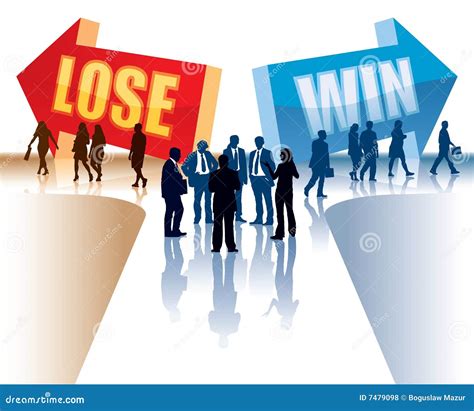 Win or lose stock vector. Illustration of girl, business - 7479098