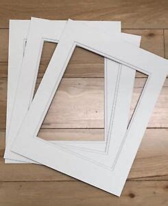 3 x Picture Framing Double Mat Boards 11" x 14" with 8" x 12" Photo ...