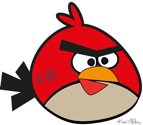 Red Angry Bird by TheCatwhodesign on DeviantArt