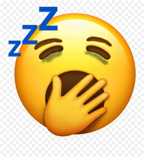 Emoji Sleep Sleeping Sleepy Sticker By - Emoji Che Sbadiglia Iphone,Tired Face Emoticon - free ...