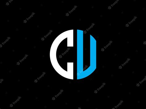 Premium Vector | A black and white logo for a company called cu