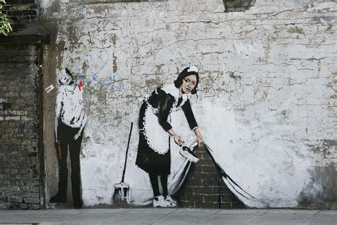 Sweep it under the Carpet Banksy Poster retro Painting by Amy Knight - Fine Art America