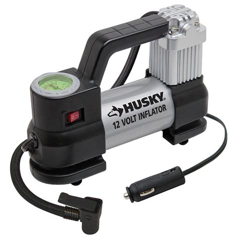 Husky 12-Volt Inflator Air Compressor Electric Pump Car Motorcycle Tire Portable | eBay