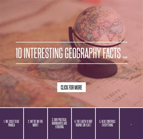 10 Interesting Geography Facts ... Lifestyle