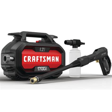 CRAFTSMAN Electric Pressure Washer, Cold Water, 1700-PSI, 1.2-GPM ...