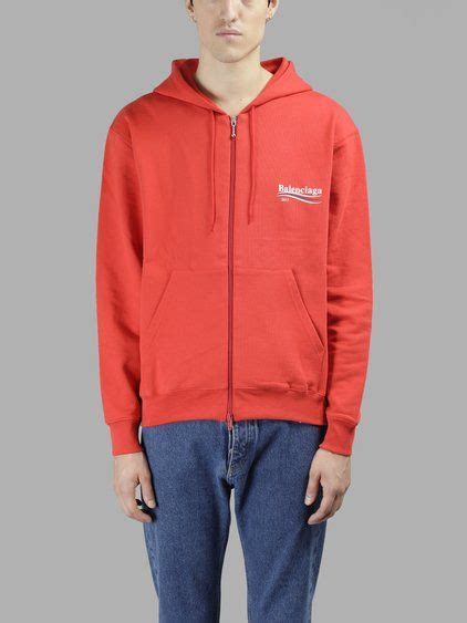 Balenciaga - 2017 Hoodie In Red | ModeSens