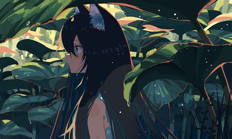 Anime Girl Looking Away