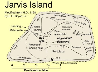 A simple map of Jarvis Island. | Jarvis island, Islands in the pacific, Island map