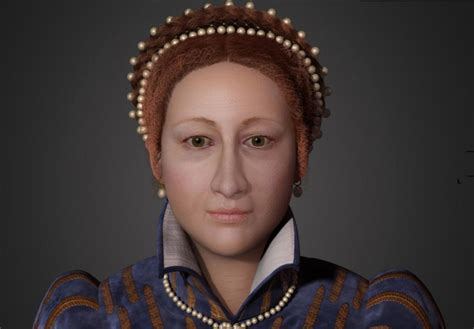 Computer reconstruction of Mary, Queen of Scots as she would have appeared during her reign ...