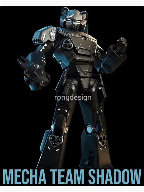 "Mecha Team Shadow" Poster for Sale by ronydesign | Redbubble