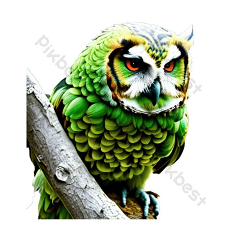 Green Owl Cartoon Image Icon PNG Images | PSD Free Download - Pikbest