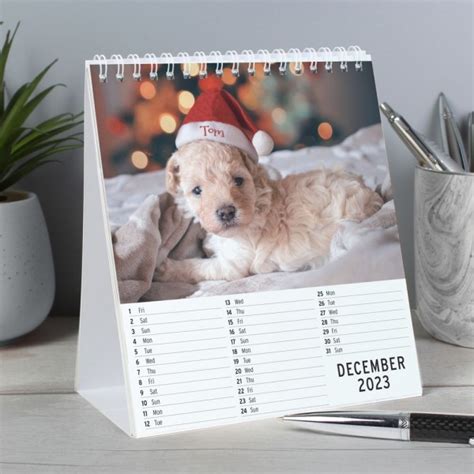 Personalised Cute Animals Desk Calendar