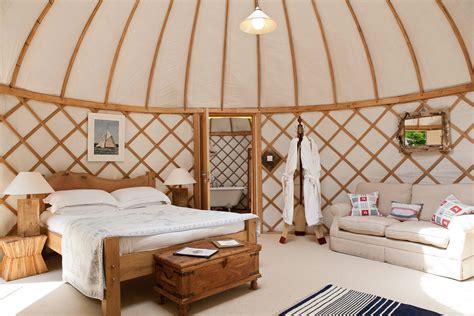 Priory Bay Yurt luxury (With images) | Yurt home, Yurt living, Yurt interior