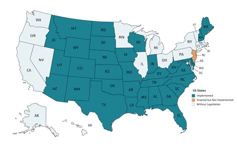 Nursing Compact States 2021 Map - Map Pasco County