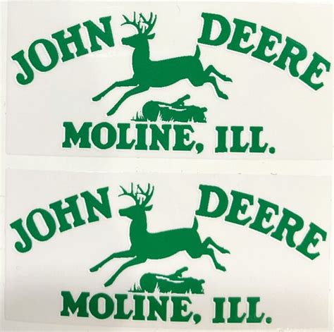 Decal John Deere Logo Old (green) XLarge - 2 3/8" - DJ949L - Midwest ...