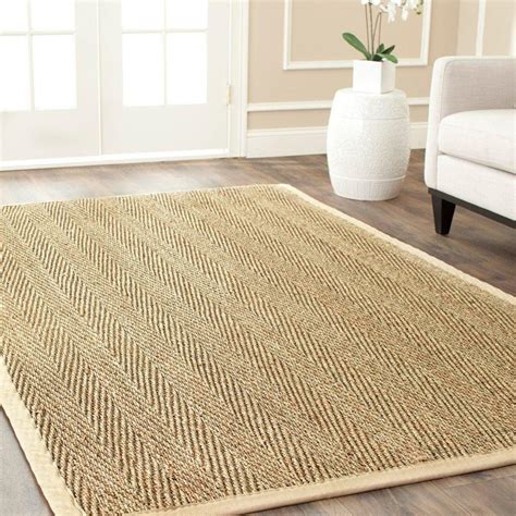 3x5ft Natural Fiber Beige Brown Area Rug Seagrass Hand Woven ...