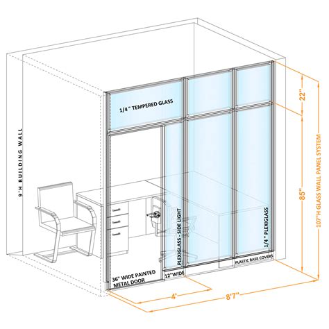 Office Walls Systems Series 9 - Modular Wall Systems I9