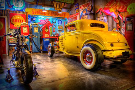 Old School Hot Rod Garages