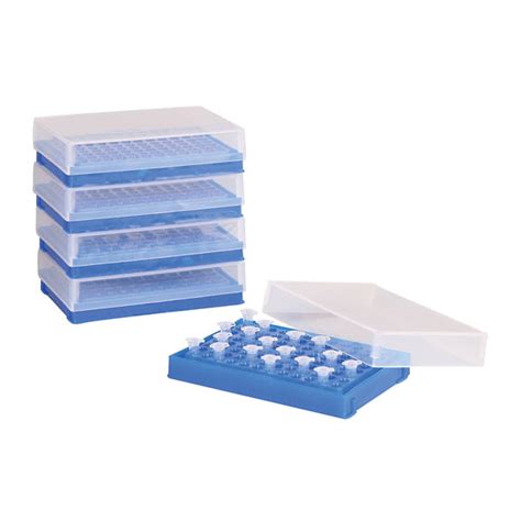 PCR Plate Preparation and Storage Racks Blue 5 Pk from Cole-Parmer