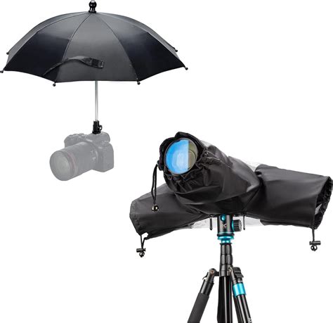 Amazon.com: Camera Rain Cover + Camera Rain Umbrella：Camera Lens Rain Cover Raincoat Clear ...