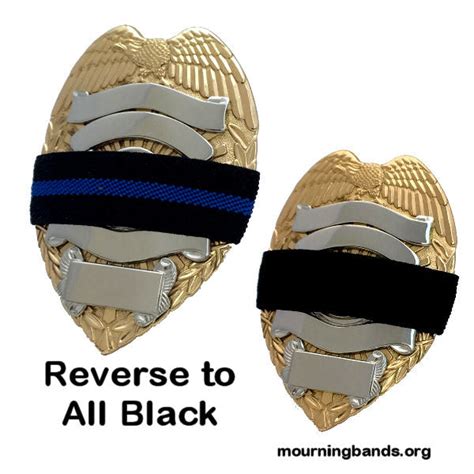 Mourning Band Blue Line on Black Woven Three Quarter Inch – Mourning Bands