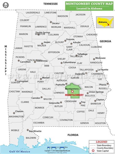 Montgomery County Map Cities Towns