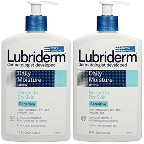 lubriderm sensitive skin therapy moisturizing lotion for dry skin, 16 ...