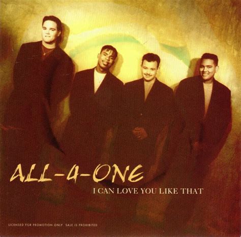 All-4-One - I Can Love You Like That (CD, Single, Promo) | Discogs