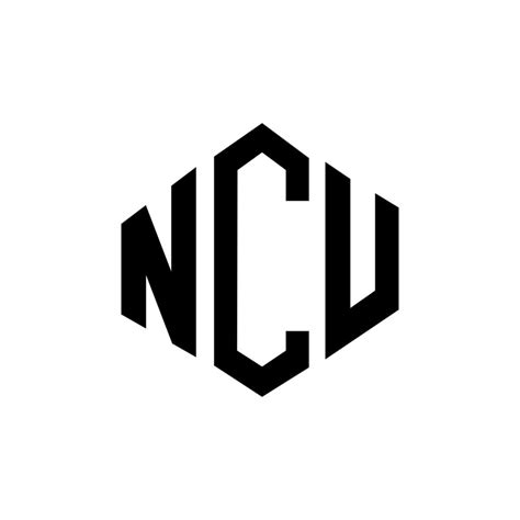 NCU letter logo design with polygon shape. NCU polygon and cube shape logo design. NCU hexagon ...