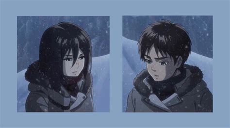 Attack on Titan Mikasa Ackerman and Eren Jaegar Matching Icons Mikasa X ...