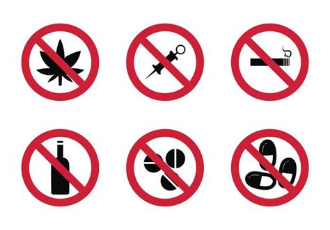 Free No Drugs Vector Icon - Download Free Vector Art, Stock Graphics ...