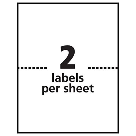 Avery Shipping Address Labels, Inkjet Printers, 50 Labels, Half Sheet ...