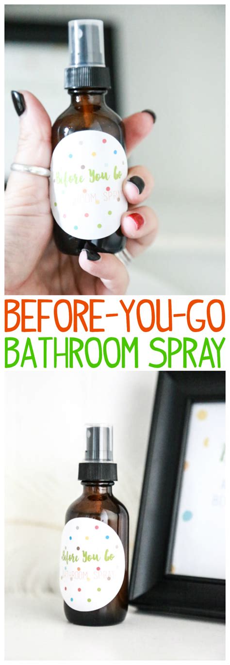 Before You Go Bathroom Spray | Simply Being Mommy