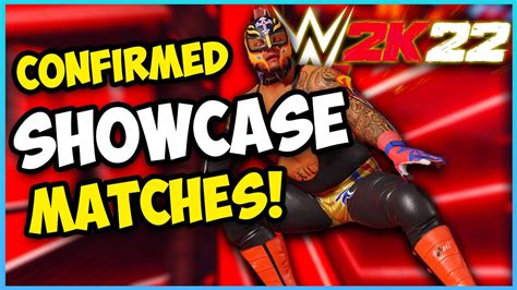 WWE 2K22 Showcase Mode Matches (Confirmed So Far) - YouTube