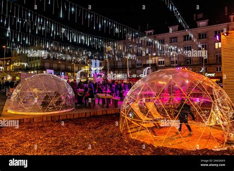 France, Somme, Amiens, The Christmas market in Amiens Stock Photo - Alamy