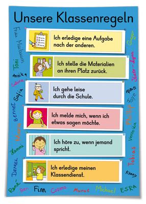 Unsere Klassenregeln | Klassenregeln, Klassenregeln grundschule, Erste ...