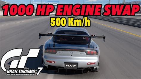 GT7 - Mazda RX 7 Engine Swap - 500 km/h Topspeed - YouTube