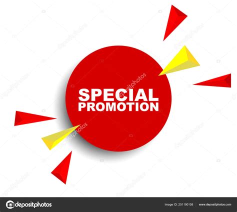 Red vector banner special promotion Stock Vector by ©houbacze 251190158