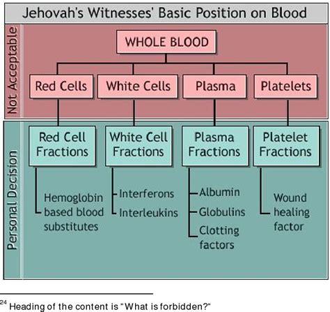 Issues regarding blood transfusion between Jehovah’s Witnesses and associated Jehovah’s ...