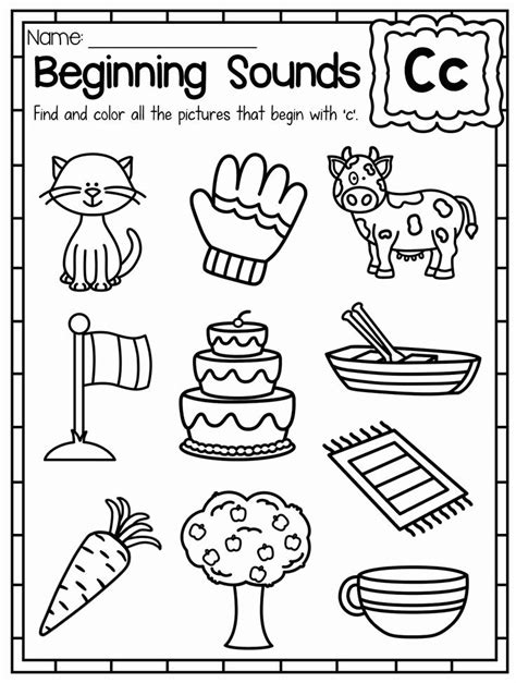 Letter C worksheets help children learn a new letter and practice ...